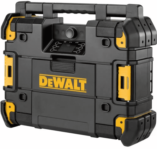 רדיו אתר DEWALT DWST1-81079 מסדרת TSTAK - רדיו בלוטות' 45W עם שישה רמקולים, מסך צבע ומטען סוללות מובנה