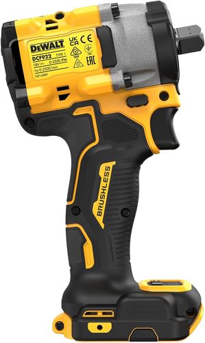 מפתח בוקסות נטען קומפקטי DEWALT DCF921NT 18V XR - גוף בלבד באורך 125 מ