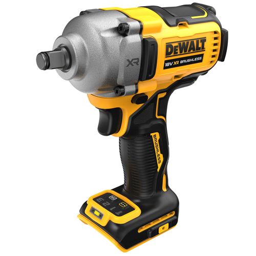 מפתח בוקסות נטען DEWALT DCF891N 18V XR Mid Torque - גוף בלבד בהינע 1/2 אינץ' עם טבעת החזקה ותאורת LED