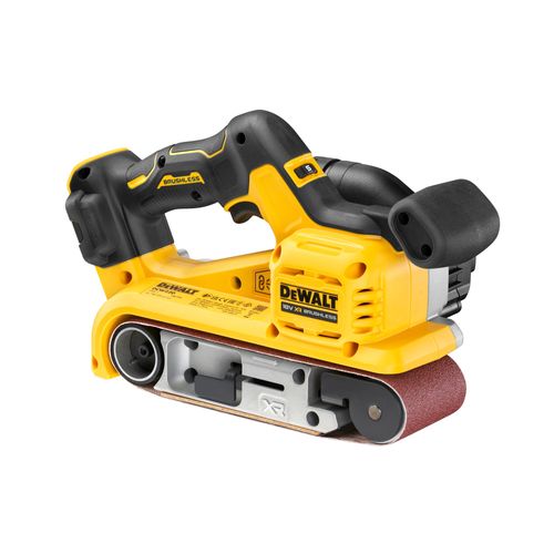 מלטשת סרט נטענת DEWALT DCW220NT 18V XR - גוף בלבד עם סרט 75x533 מ