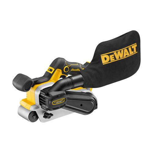 מלטשת סרט נטענת DEWALT DCW220NT 18V XR - גוף בלבד עם סרט 75x533 מ
