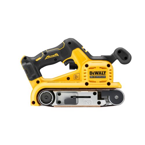 מלטשת סרט נטענת DEWALT DCW220NT 18V XR - גוף בלבד עם סרט 75x533 מ