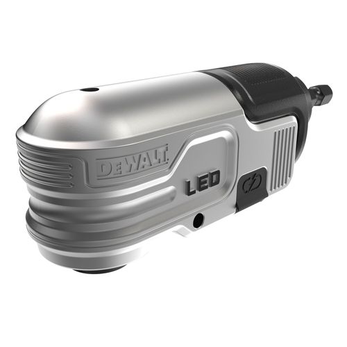 מתאם ביטים זוויתי DEWALT DTLRA EXTREME FLEXTORQ - מתאם 1/4 אינץ' עם תאורת LED נטענת USB להברגה בפינות חשוכות
