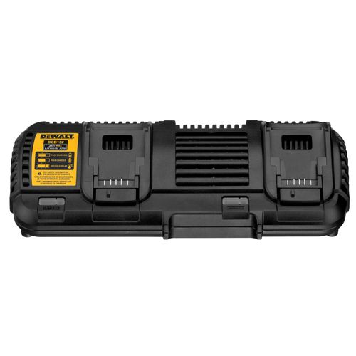 מטען כפול DEWALT DCB132 - מטען בשתי יציאות לסוללות DEWALT 10.8V עד 54V עם חיווי אבחון LED