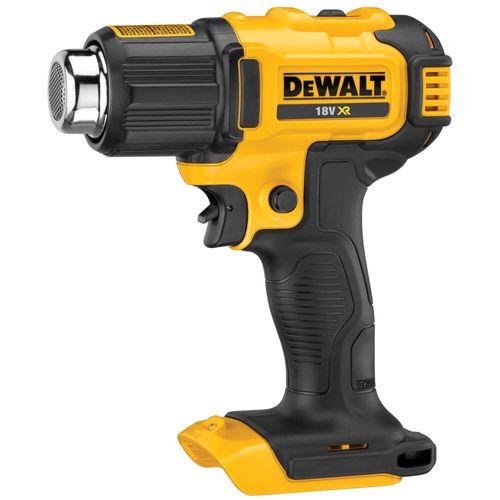 מפזר חום נטען DEWALT DCE530N 18V XR - גוף בלבד עם שתי דרגות חום, תאורת LED ופיות רפלקטור ומשטח