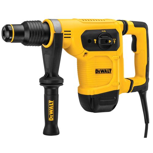 פטיש חציבה וקידוח חשמלי DEWALT D25481K SDS-Max - פטיש משולב עם ידית צד מסתובבת ומזוודת נשיאה