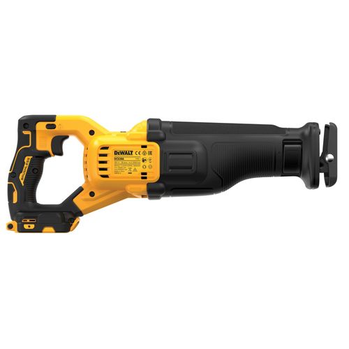 מסור חרב נטען DEWALT DCS386NT 18V XR FlexVolt Advantage - גוף בלבד עם נעל נשענת ומזוודת TSTAK VI
