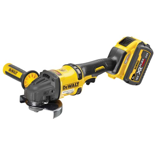 משחזת זווית נטענת DEWALT DCG418T2 54V FlexVolt 125 מ