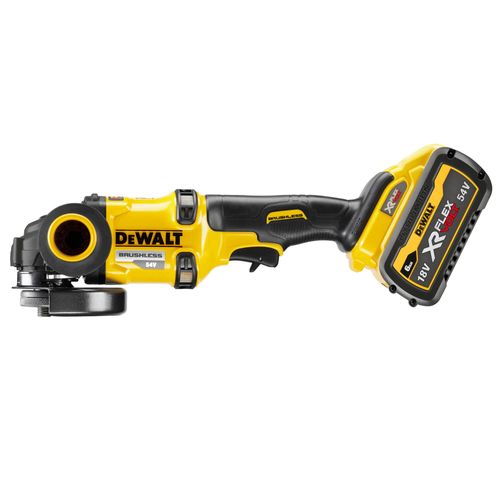 משחזת זווית נטענת DEWALT DCG418T2 54V FlexVolt 125 מ