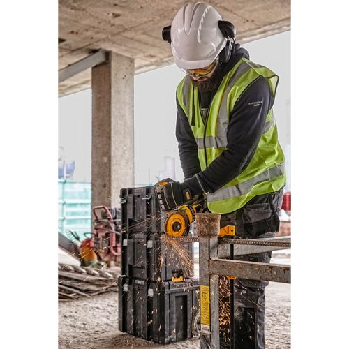 משחזת זווית נטענת DEWALT DCG418T2 54V FlexVolt 125 מ