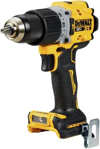 מברגה/מקדחה רוטטת נטענת DEWALT DCD805 20V MAX XR - גוף בלבד קומפקטי עם תפסנית מתכת 13 מ