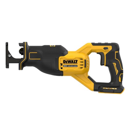 מסור חרב נטען DEWALT DCS382 20V MAX XR - גוף בלבד עם נעל נשענת, תפס להב ללא מפתח ותאורת LED
