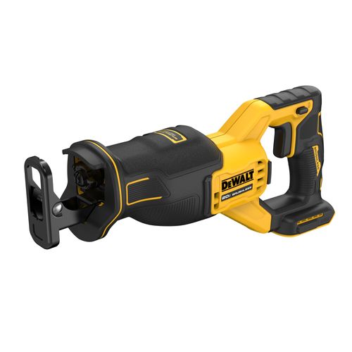 מסור חרב נטען DEWALT DCS382 20V MAX XR - גוף בלבד עם נעל נשענת, תפס להב ללא מפתח ותאורת LED