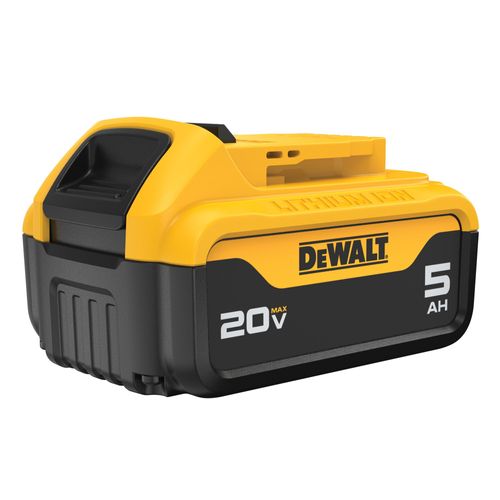 סוללת ליתיום נטענת DEWALT DCB205 20V MAX 5 אמפר - סוללה בקיבולת גבוהה עם חיווי מצב טעינה