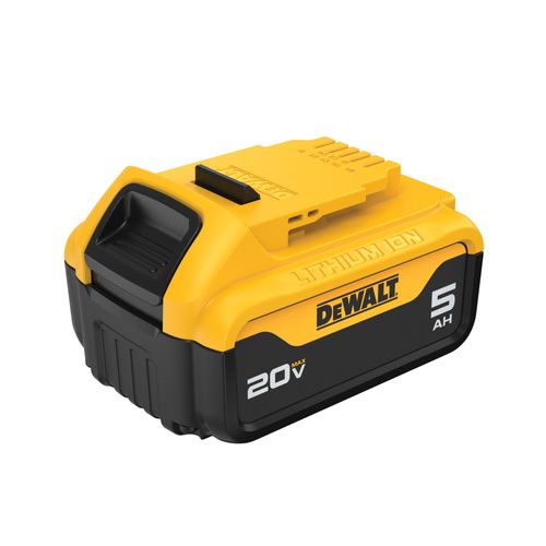 סוללת ליתיום נטענת DEWALT DCB205 20V MAX 5 אמפר - סוללה בקיבולת גבוהה עם חיווי מצב טעינה