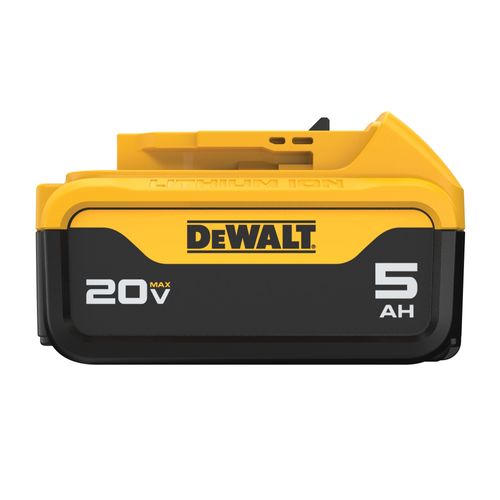 סוללת ליתיום נטענת DEWALT DCB205 20V MAX 5 אמפר - סוללה בקיבולת גבוהה עם חיווי מצב טעינה