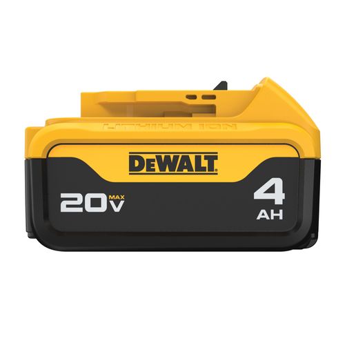 סוללת ליתיום נטענת DEWALT DCB204 20V MAX 4 אמפר - סוללה עם חיווי מצב טעינה לכלי DEWALT