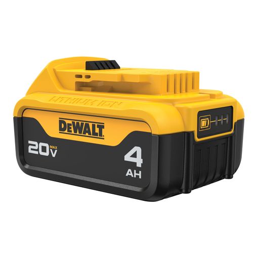 סוללת ליתיום נטענת DEWALT DCB204 20V MAX 4 אמפר - סוללה עם חיווי מצב טעינה לכלי DEWALT