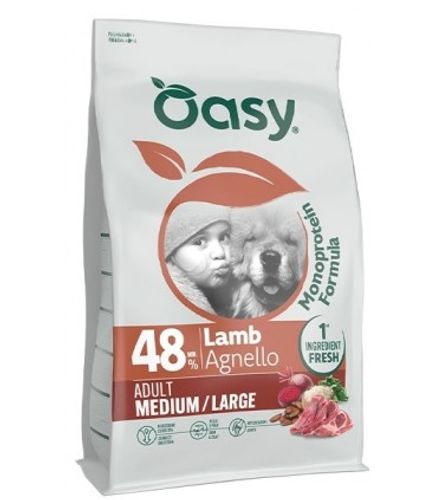 OASY מונו פרוטאין כבש גזע בינוני/גדול 10ק