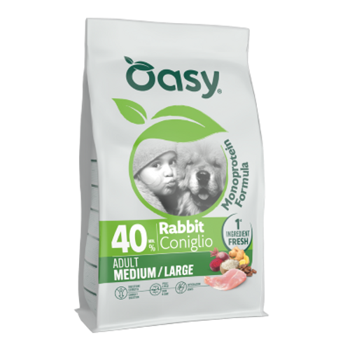 OASY מונו פרוטאין ארנב גזע בינוני/גדול 10ק