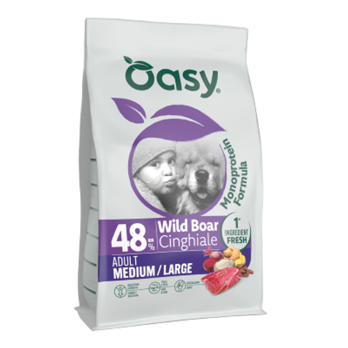 OASY מונו פרוטאין חזיר בר גזע בינוני/גדול 10ק