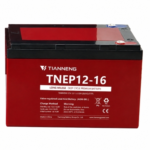 מצבר TN POWER TNEP 12-16 12V 16Ah Deep Cycle.