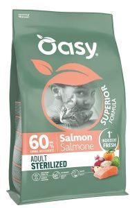 OASY סופריור חתול מסורס סלמון 1.5ק"ג