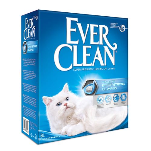 חול לחתול אברקלין מתגבש במיוחד ללא ריח (Unscented) 6 ליטר