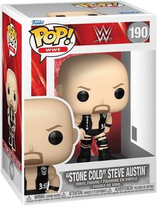 בובת פופ WWE: "סטון קולד" סטיב אסטין - #190 Funko POP! WWE - "Stone Cold" Steve Austin