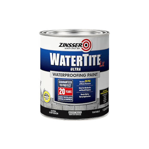 צבע איטום שלילי Watertite על בסיס מים 946 מ"ל זינסר Zinsser