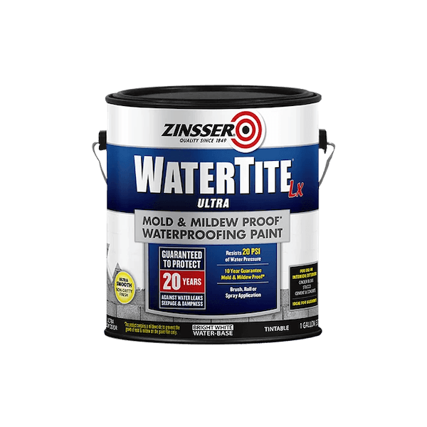 צבע איטום שלילי Watertite על בסיס מים 3.79 ליטר זינסר Zinsser