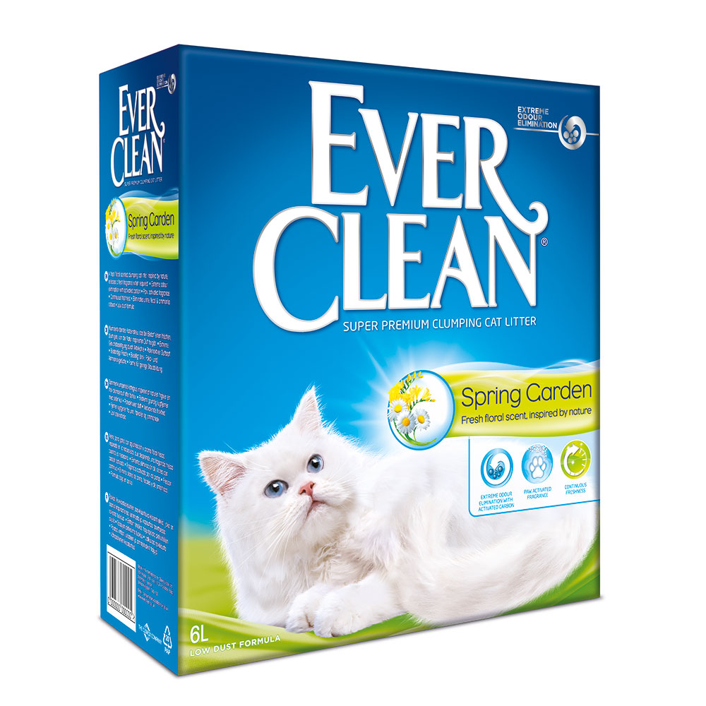 חול לחתול אברקלין Ever Clean Spring Garden ניחוח אביבי 6 ליטר