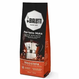 קפה טחון למקינטה Bialetti Perfetto Moka Nocciola בטעם אגוזי לוז ‏250 גרם