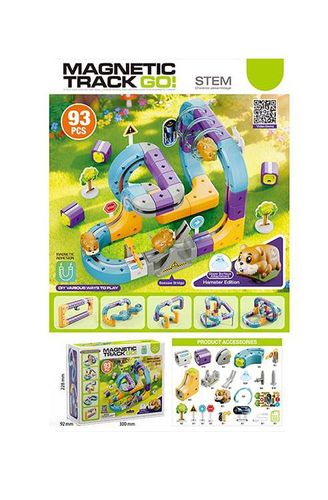 מסלול רכבת מגנטי Magnetic Track Go 126 חלקים Simply Bibo