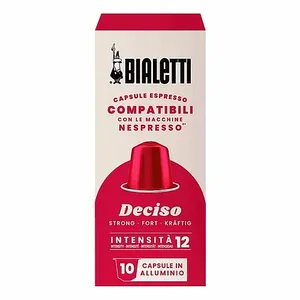 קפסולות קפה Bialetti Deciso תואמות Nespresso ‏10 יחידות