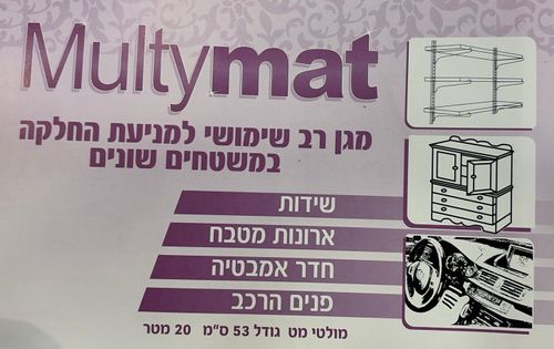 מגן רב שימושי למניעת החלקה במשטחים שונים - לבן ואפור בהיר