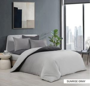 סט מצעים דגם ״sunrise gray״ - 100 אחוז כותנה איכותית