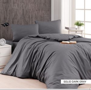 סט מצעים דגם ״solid dark gray״ - 100 אחוז כותנה איכותית