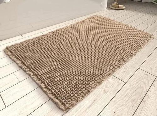 שטיח וואפל בג' חום למטבח / אמבטיה - Anti Slip - מגוון גדלים