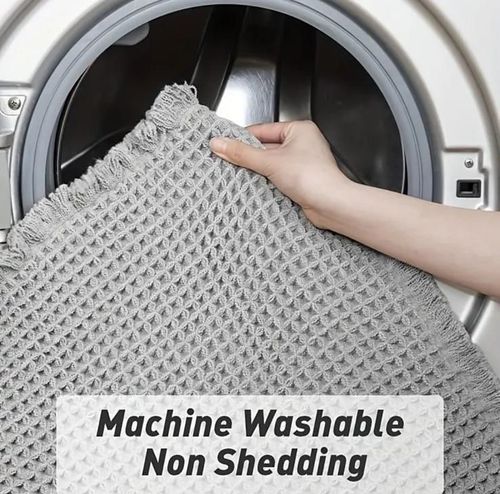 שטיח וואפל אפור בהיר - למטבח / אמבטיה