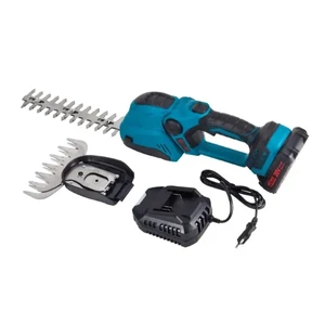 מגזמת עיצוב נטענת 20V Brushless עם שני להבים, סוללה 2Ah ומטען NOVAX דגם 70061