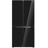 מקרר 4 דלתות 470 ליטר Midea מידאה HQ-611RWEN זכוכית שחורה