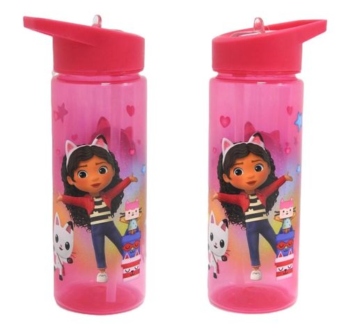 בקבוק שתיה עם קש מתקפל 600 מ