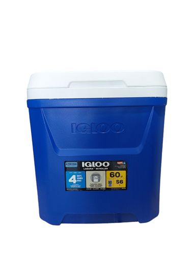 צידנית קשיחה על גלגלים | צידנית טרולי IGLOO LAGUNA 56L שומרת קור עד 4 ימים תוצרת ארה