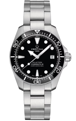 Certina C048.807.11.051.00 Ds Action Diver Powermatic 80 38MM באזל קרמי אוטומטי