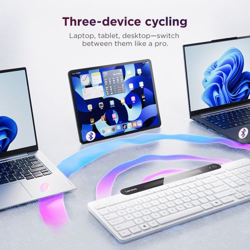 Lenovo 800 Self-Charging Bluetooth Keyboard-Hebrew 212 GY41R69592 לנובו