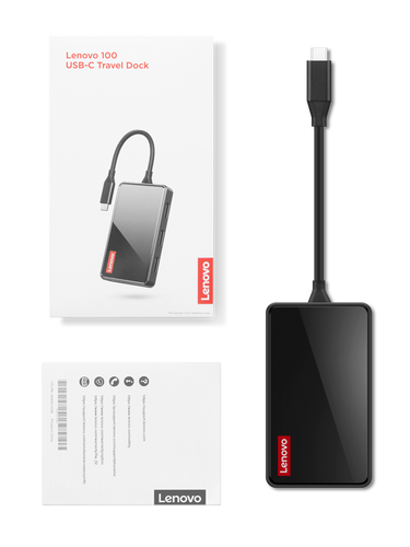 Lenovo 100 USB-C Travel Dock GX91M73945 לנובו