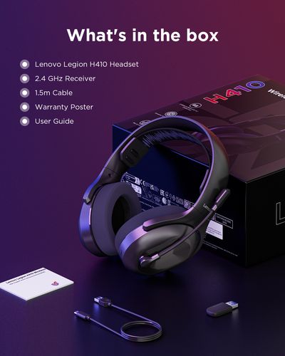 Lenovo Legion H410 Wireless Gaming Headset GXD1R34013 לנובו