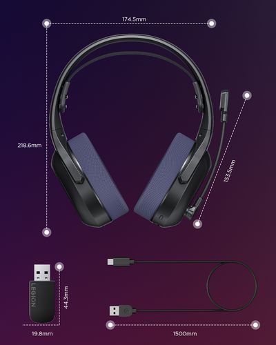 Lenovo Legion H410 Wireless Gaming Headset GXD1R34013 לנובו