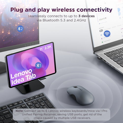 Lenovo 700 Modern Multi-Device Wireless Combo-Hebrew GX31S04970 לנובו